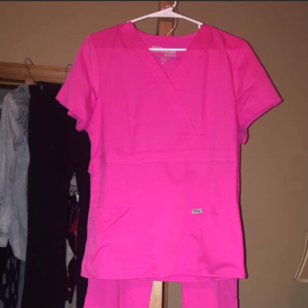 Grey’s Anatomy Bright Pink and Purple Scrubs
